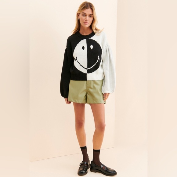 FARM RIO Smiley Icon Sweater M - Picture 4 of 10